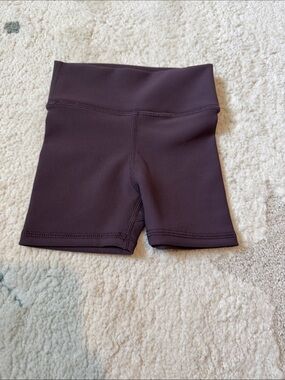 Little Bipsy Purple Ribbed Bike Shorts